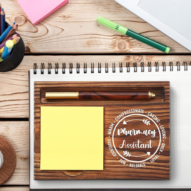 YODOCAMP Pharmacy Assistant Sticky Note Holder, Pharmacist Pharmacy Tech Appreciation Gift, Thank You Gifts for Pharmacy Crew Pharm Assistant Technician Self-Stick Note Pad Holders Desk Organizer TZP21 - Image 2